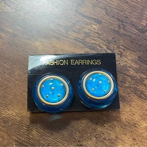 Vintage Deadstock Lucite Clip Earrings